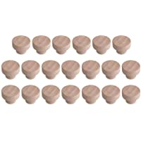 Los mejores  - Bocotoer - 20 pomos de madera de 40 mm x 25 mm para cajón- zapatero o armario